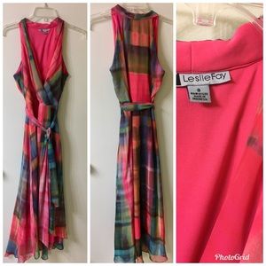 Leslie Fay print summer dress